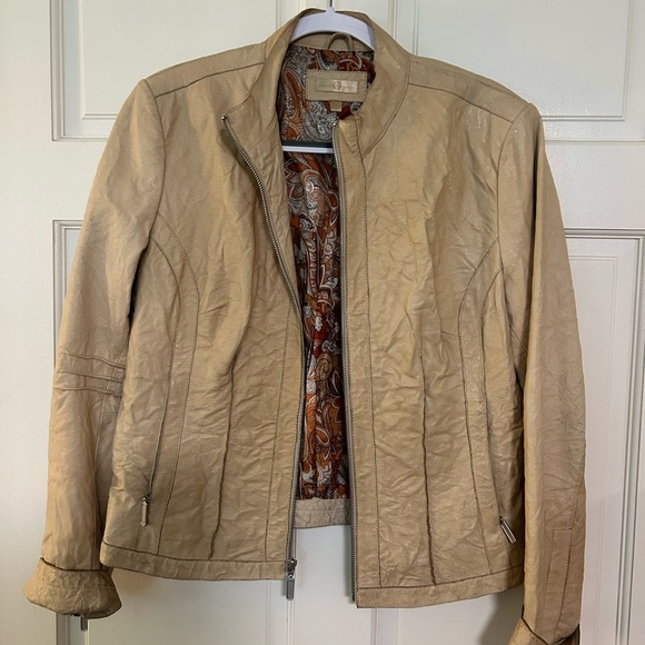 Wilsons Leather Vintage Y2K ‘90’s Jacket Tan Size L - Picture 1 of 7